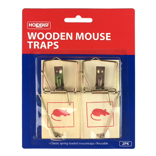 HOLDFAST MOUSE TRAPS WOODEN