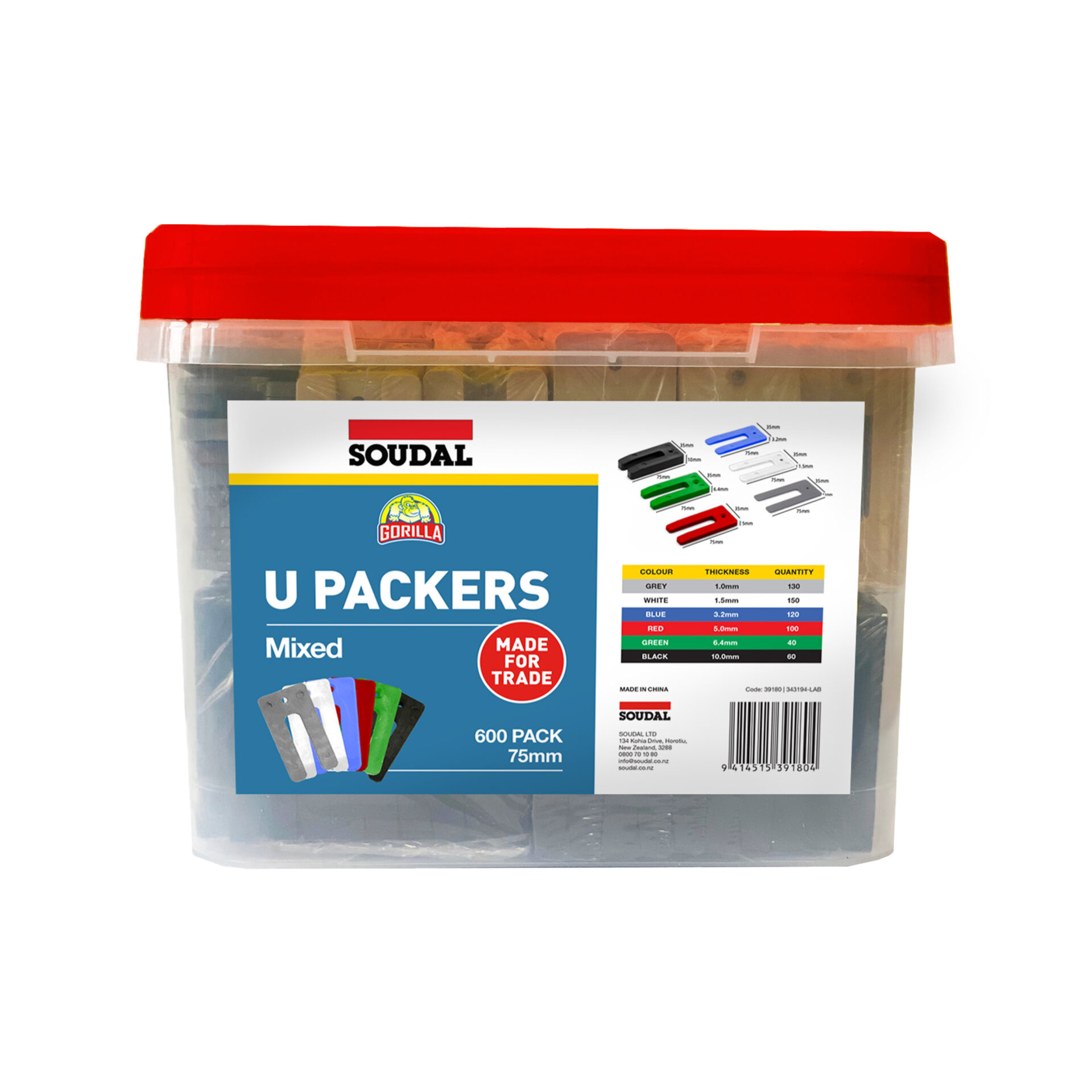 Soudal U Packers Mixed 600 Pack