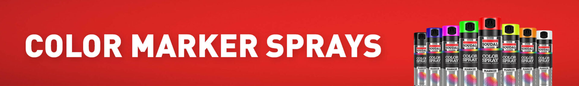 Color Marker Sprays Banner