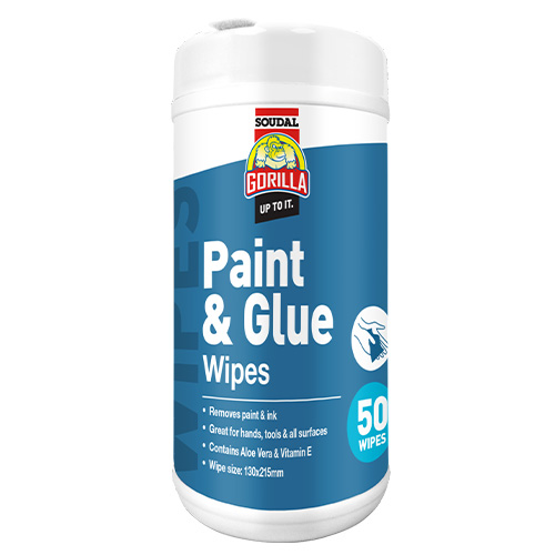 Gorilla Paint & Glue Wipes, Wipes