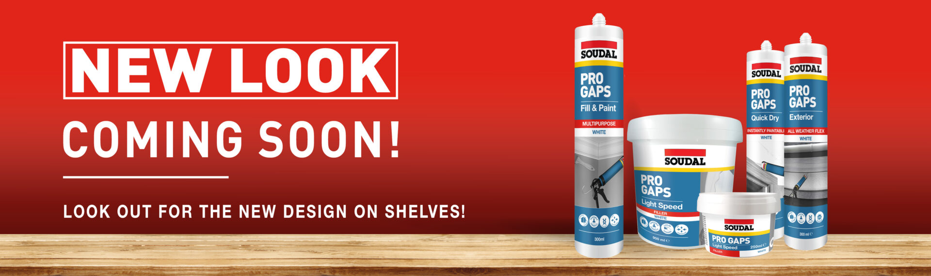 Pro Gaps New Look – Homepage Banner