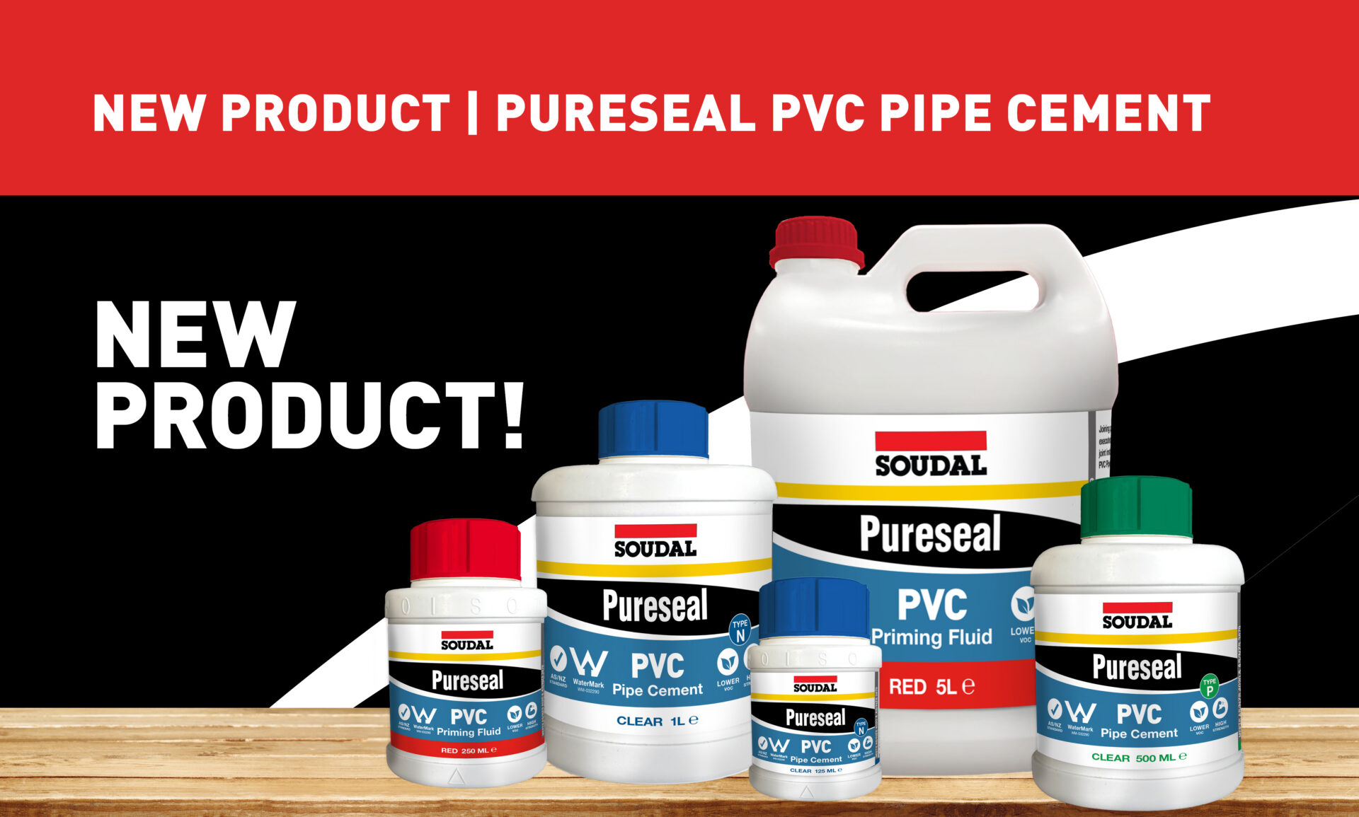 Pureseal PVC Pipe Cement Main Merchants of Soudal Product Range